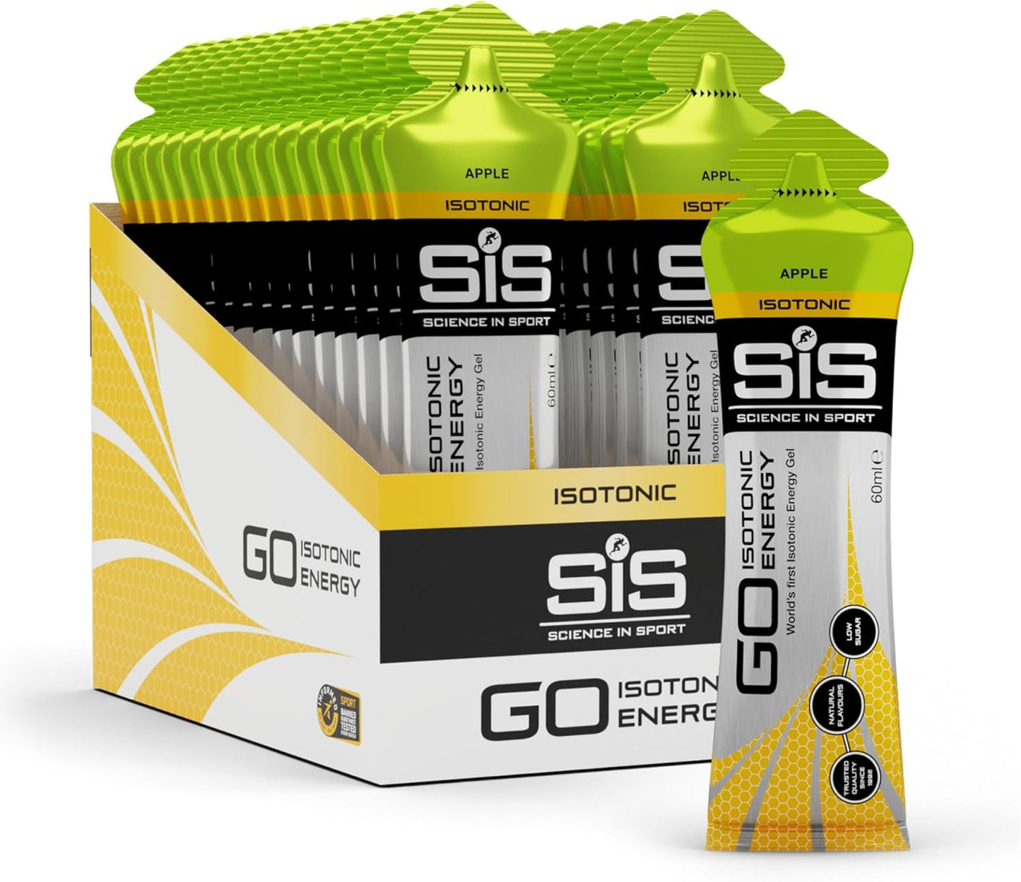 SiS GO Isotonic Energy Gel Manzana empaque