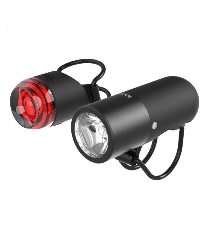 Knog Plugger Twin Pack Ninja Black - detalle