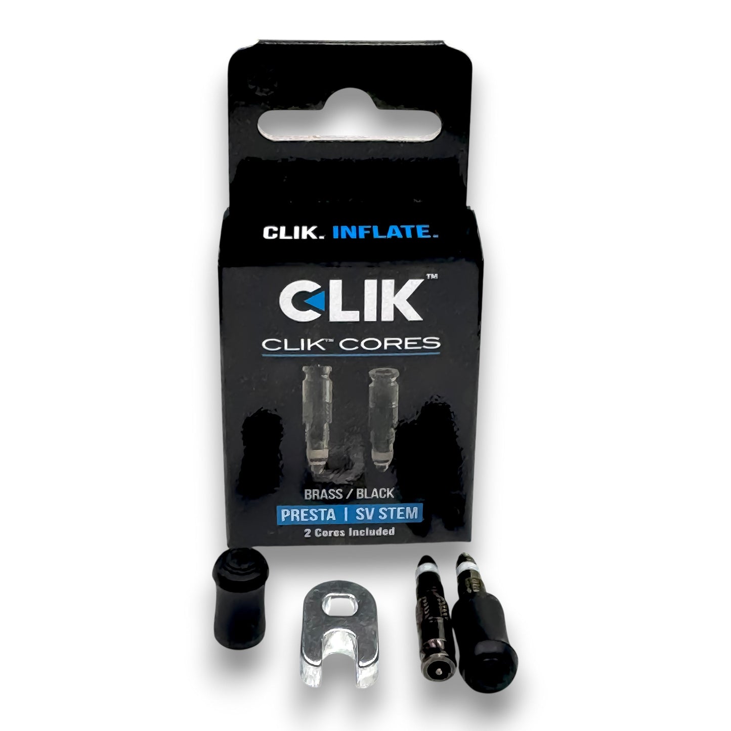 Clik Valve Cores negro - contenido del set