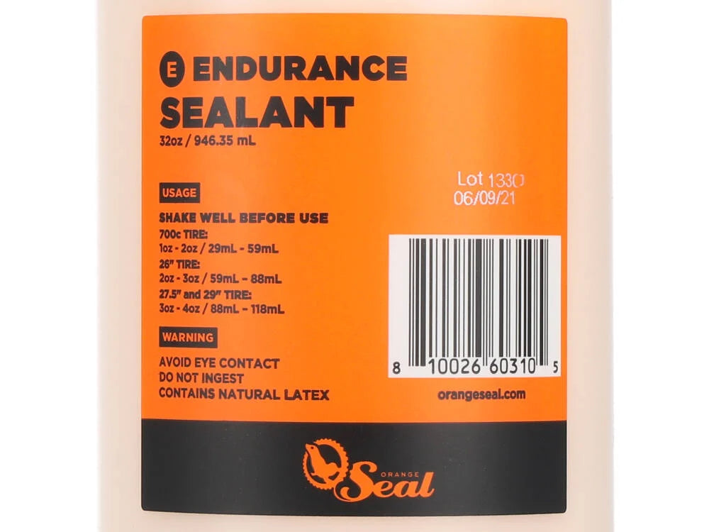 Liquido Tubeless Orange Seal Endurance 946 ML