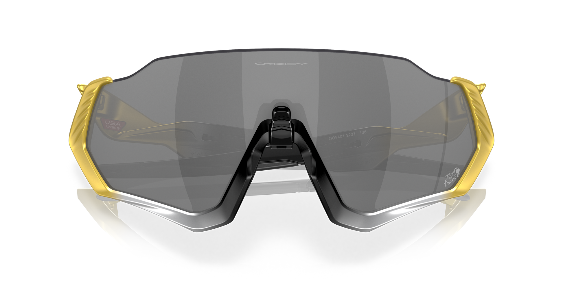 Oakley Flight Jacket Tour de France 2020 - detalle frontal cerrado